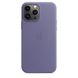 Чехол для iPhone 13 Pro Max Apple Leather Case with Magsafe (Wisteria) MM1P3 UA