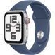 Apple Watch SE 2 GPS + Cellular 40mm Silver Aluminium Case w. Denim Sport Band - M/L (MXFW3/MXGG3)
