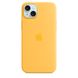 Чехол для iPhone 15 Plus Apple Silicone Case with MagSafe - Sunshine (MWNF3)