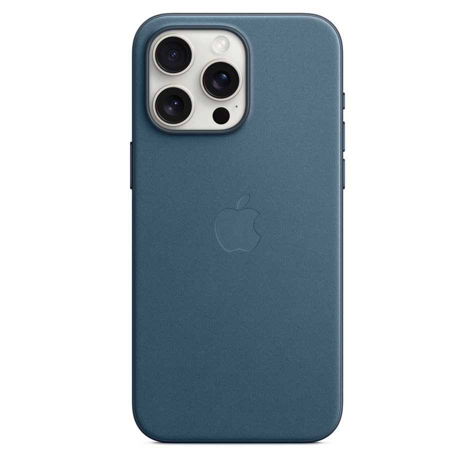 Чехол для iPhone 15 Pro Max OEM+ FineWoven with MagSafe (Pacific Blue)