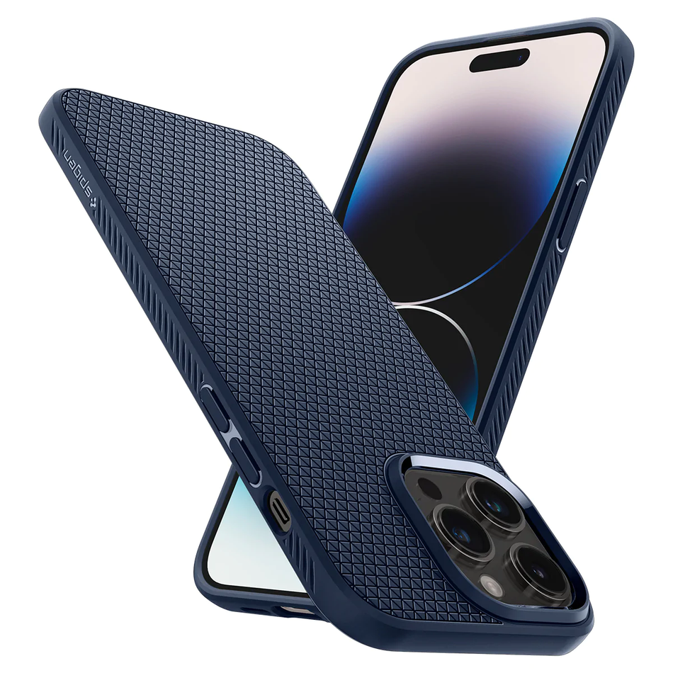 Чохол для iPhone 14 Pro Spigen Liquid Air Navy Blue (ACS04958)