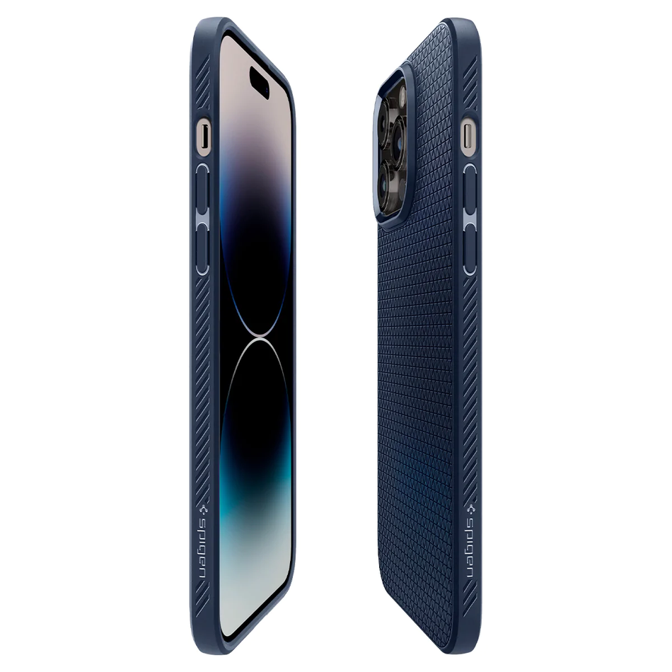 Чехол для iPhone 14 Pro Spigen Liquid Air Navy Blue (ACS04958)