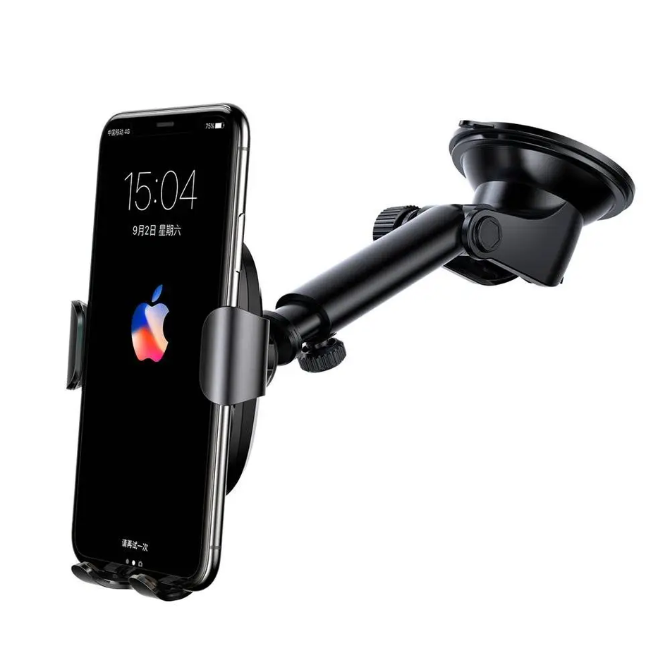 Тримач Baseus Wireless Charger Gravity (Osculum Type) Gravity Car Mount (Black) WXYL-A01