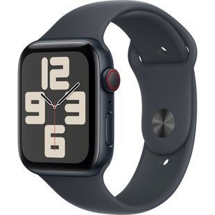 Apple Watch SE 2 GPS + Cellular 44mm Midnight Aluminium Case w. Midnight Sport Band - S/M (MXG13/MXGL3)