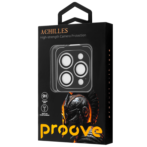 Защитное стекло для камеры iPhone 15 Pro/15 Pro Max Proove Achilles (Natural Titanium)
