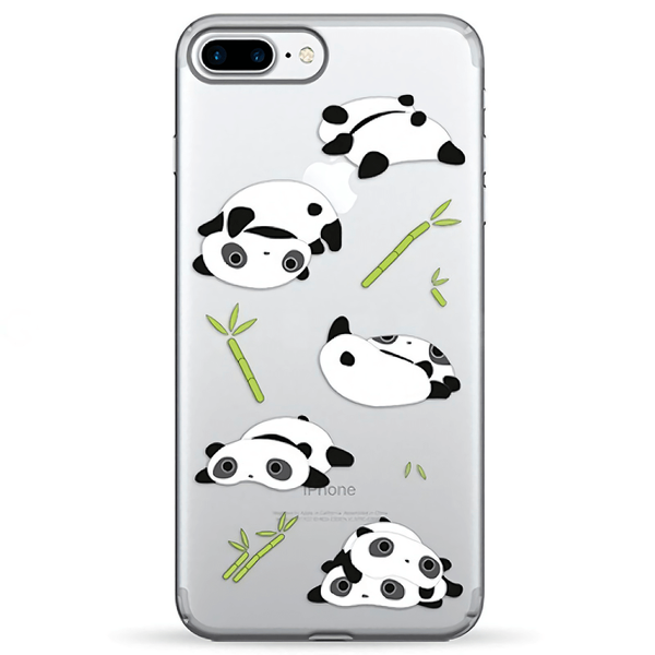 Чехол iPhone 7+ / 8+ PUMP Transparency Case ( Flying Pandas )