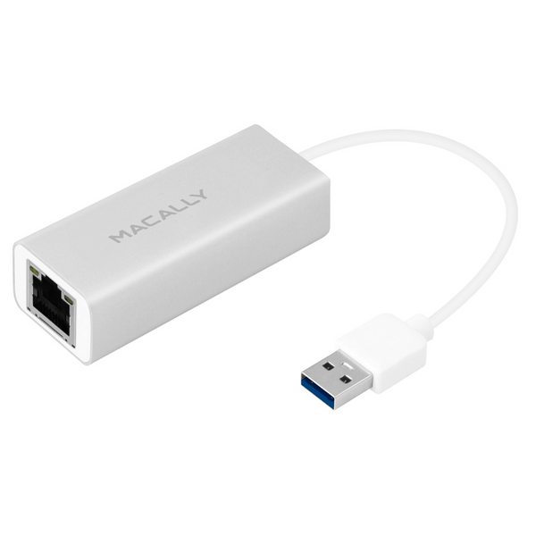 Адаптер Macally USB-A to Gigabit Ethernet порт White (U3GBA) White (200458)