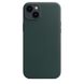 Чохол для iPhone 14 Plus Apple Leather Case with MagSafe - Forest Green (MPPA3) UA