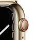 Б/У Apple Watch Series 7 GPS + LTE 45mm Gold Stainless Steel Case