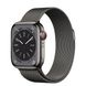 Apple Watch Series 8 GPS + Cellular 41mm Graphite Stainless Steel Case w. Milanese Loop Graphite (MNJL3, MNJM3)