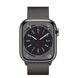 Apple Watch Series 8 GPS + Cellular 41mm Graphite Stainless Steel Case w. Milanese Loop Graphite (MNJL3, MNJM3)