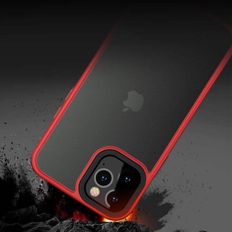 Чохол для iPhone 12/12 Pro Metal Buttons ( Red )