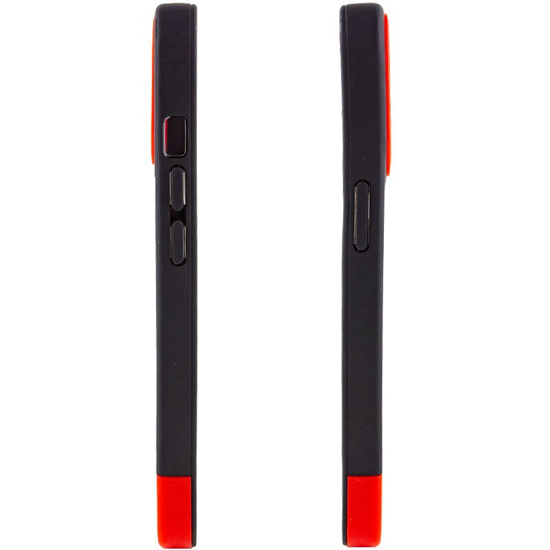 Чохол для iPhone 13 Pro TPU+PC Bichromatic (Black/Red)