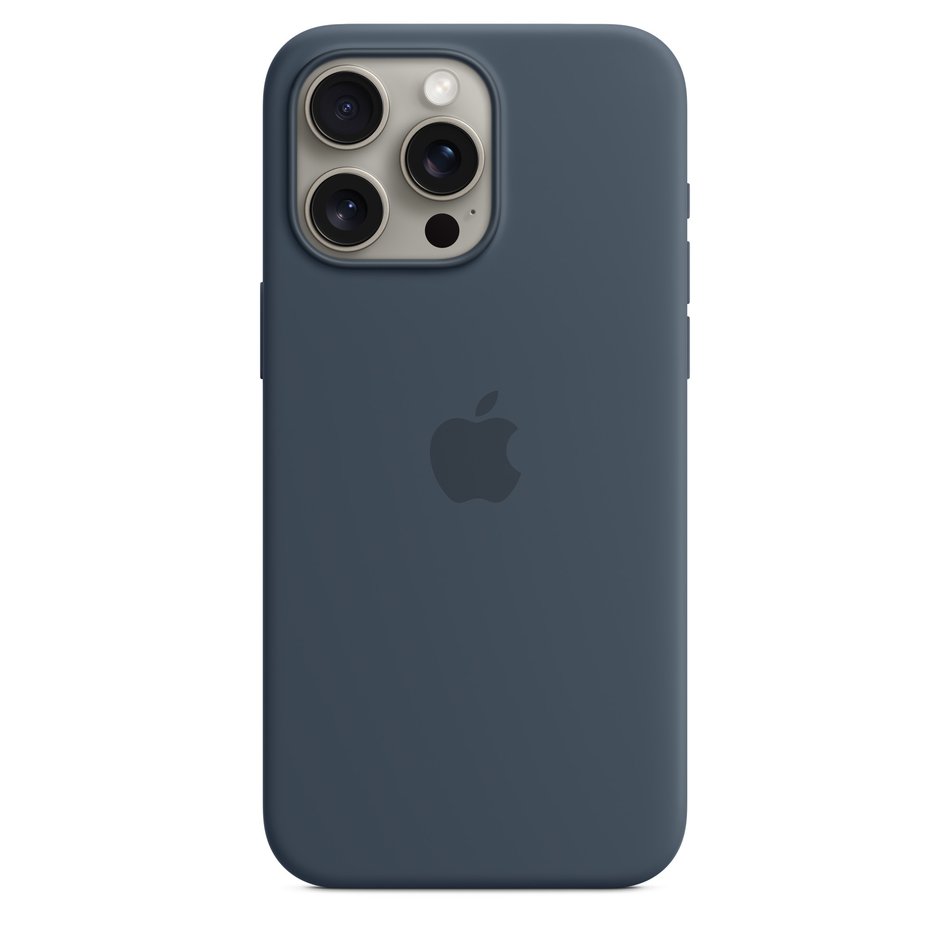 Чохол для iPhone 15 Pro Max OEM+ Silicone Case wih MagSafe (Storm Blue)