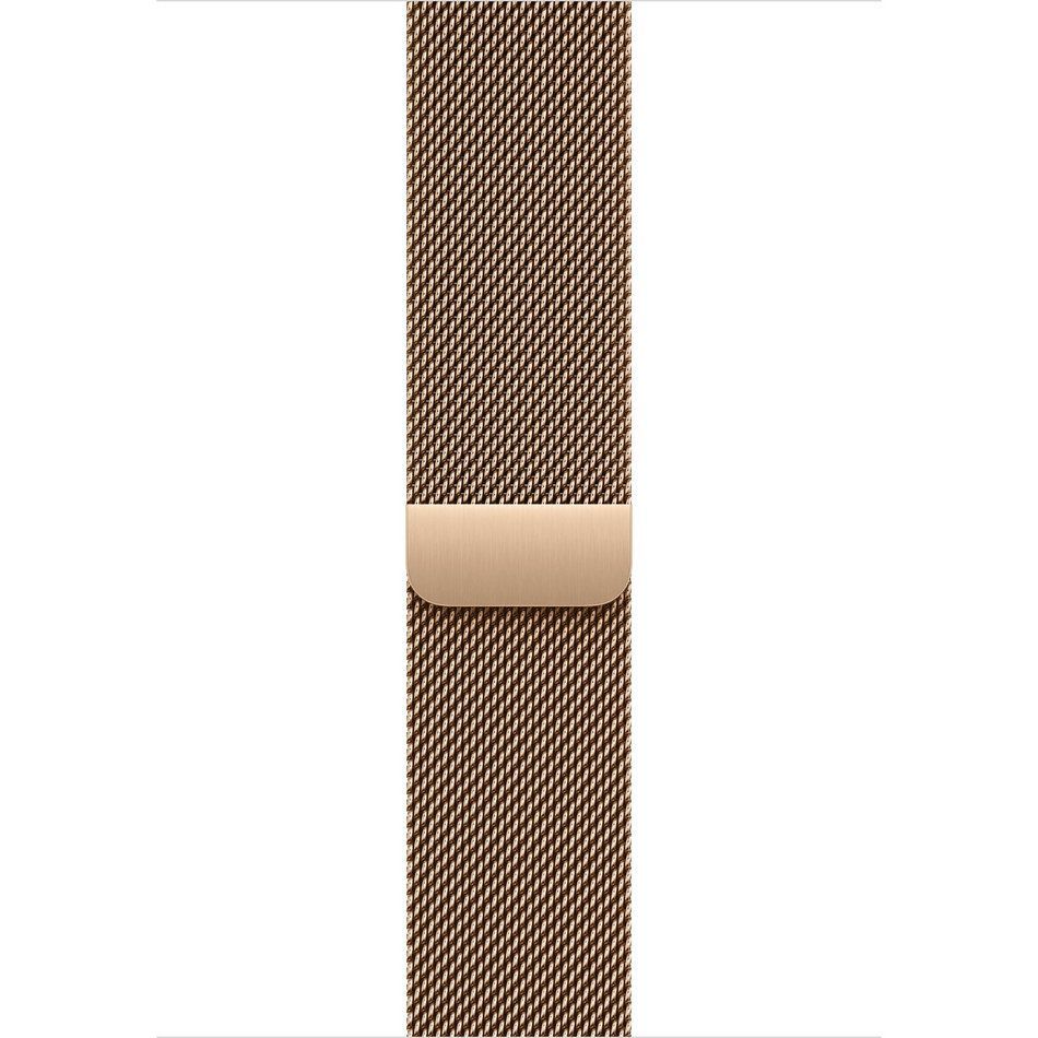 Apple Watch Series 10 GPS + Cellular 46mm Gold Titanium Case with Gold Milanese Loop - S/M (MC7T4)