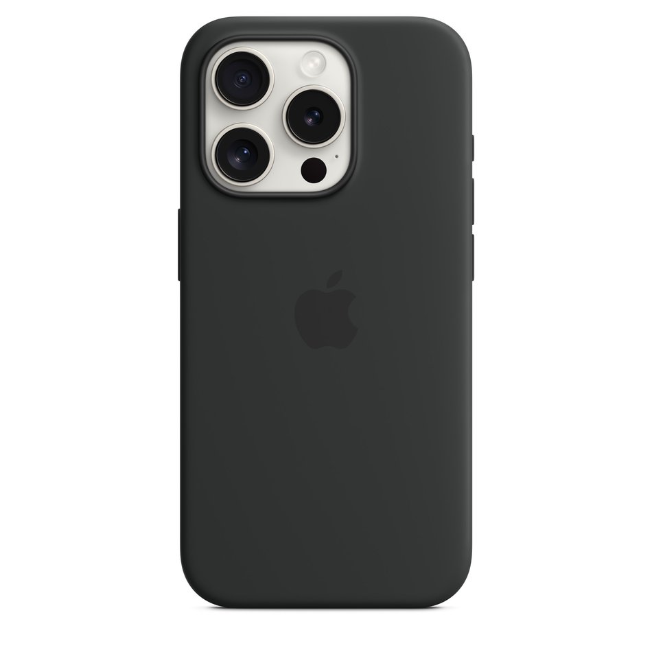 Чохол для iPhone 15 Pro Apple Silicone Case with MagSafe - Black (MT1A3)