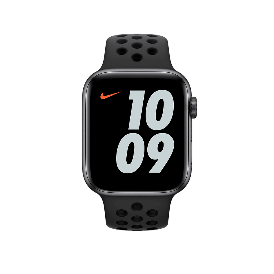 Ремінець для Apple Watch 44mm Anthracite/Black Nike Sport Band – S/M & M/L (MX8D2ZM/A)