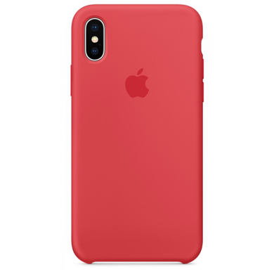 Чехол для iPhone X/Xs OEM Silicone Case ( Raspberry Red )