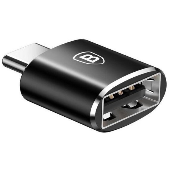 Адаптер Baseus USB Female To Type-C Male Adapter Converter ( Black ) CATOTG-01 Black (004808)