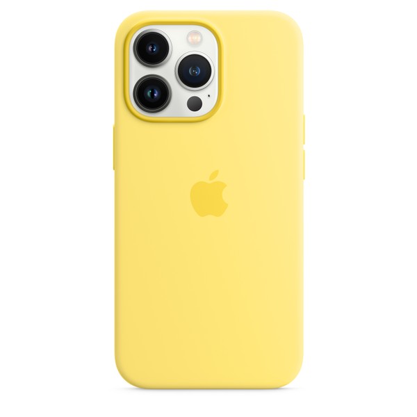 Чехол для iPhone 13 Pro Apple Silicone Case with Magsafe (Lemon Zest) MN663 UA