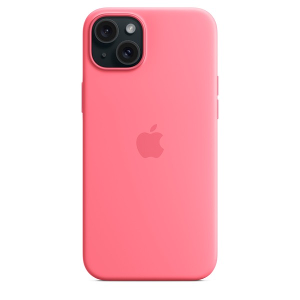 Чехол для iPhone 15 Plus Apple Silicone Case with MagSafe - Pink (MWNE3)
