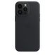 Чохол для iPhone 14 Pro Max Apple Leather Case with MagSafe - Midnight (MPPM3) UA