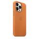 Чeхол для iPhone 13 Pro Apple Leather Case with Magsafe (Golden Brown) MM193 UA
