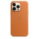 Чeхол для iPhone 13 Pro Apple Leather Case with Magsafe (Golden Brown) MM193 UA