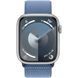 Apple Watch Series 9 GPS + Cellular 45mm Silver Alu. Case w. Winter Blue Sport Loop (MRMJ3)