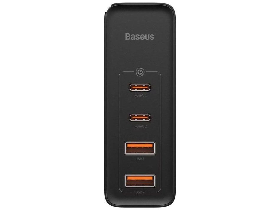 МЗП Baseus GaN2 Pro Quick Charger 100W (2 Type-C + 2 USB) (Black) (CCGAN2P-L01)