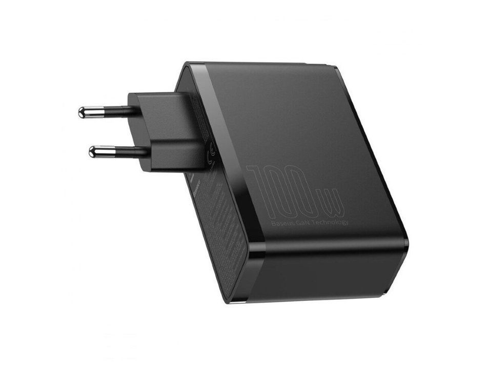 МЗП Baseus GaN2 Pro Quick Charger 100W (2 Type-C + 2 USB) (Black) (CCGAN2P-L01)