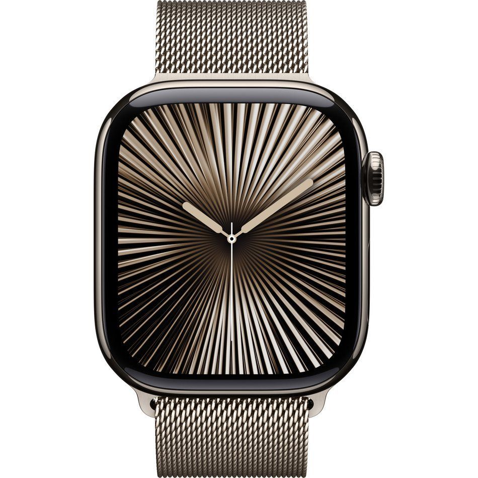 Б/У Apple Watch Series 10 GPS + Cellular 42mm Natural Titanium Case w. Natural Milanese Loop