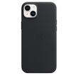 Чохол для iPhone 14 Plus Apple Leather Case with MagSafe - Midnight (MPP93) UA