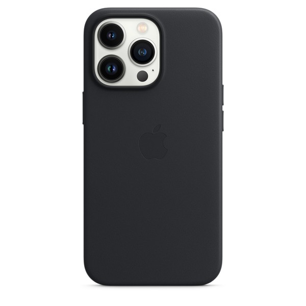 Чeхол для iPhone 13 Pro Apple Leather Case with Magsafe (Midnight) MM1H3 UA