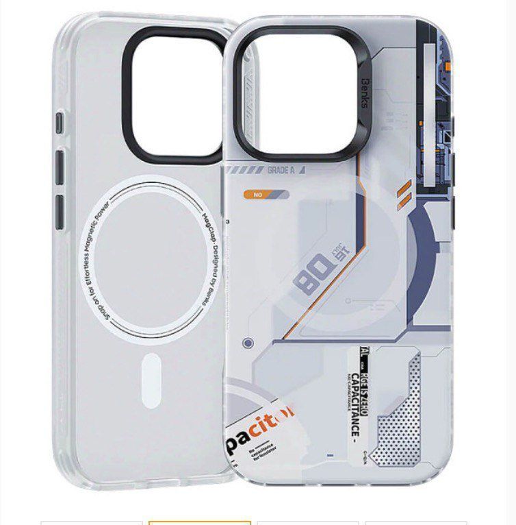 Чохол Benks для iPhone 17 Pro Magnetic Mecha Series ( White) 019580