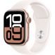 Apple Watch Series 10 GPS 46mm Rose Gold Alu. Case w. Light Blush Sport Band - S/M (MWWT3)