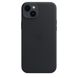 Чехол для iPhone 14 Plus Apple Leather Case with MagSafe - Midnight (MPP93) UA