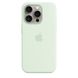 Чохол для iPhone 15 Pro Apple Silicone Case with MagSafe - Soft Mint (MWNL3)