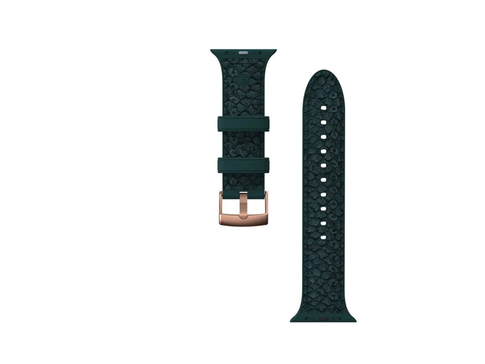 Ремінець для Watch 40/41mm Njord Salmon Leather Strap Dark Green (SL14112)