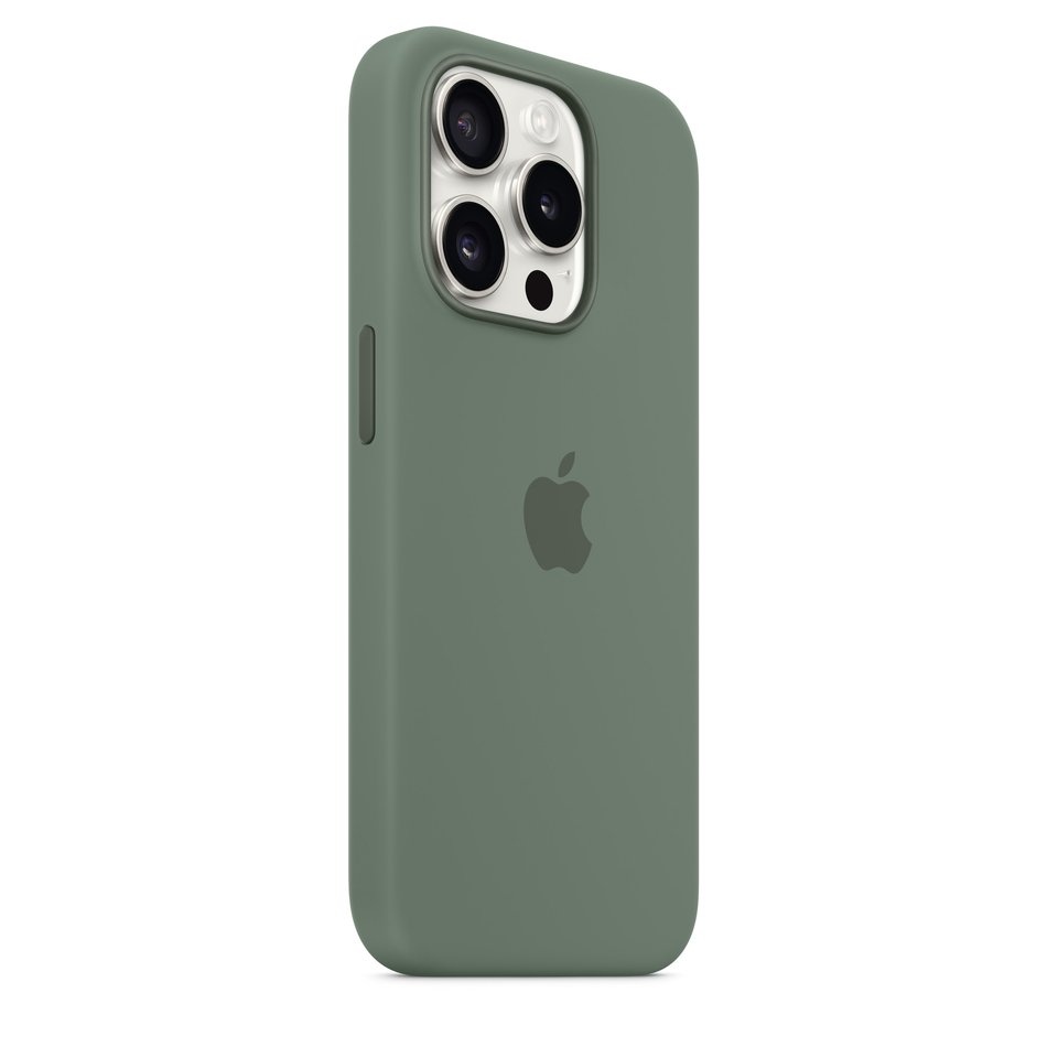 Чохол для iPhone 15 Pro Apple Silicone Case with MagSafe - Cypress (MT1J3)