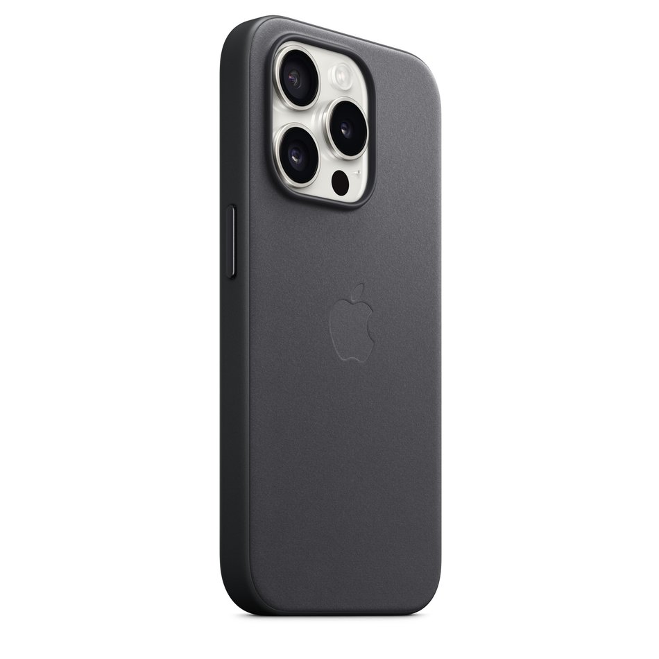 Чехол для iPhone 15 Pro Apple FineWoven Case with MagSafe - Black (MT4H3)