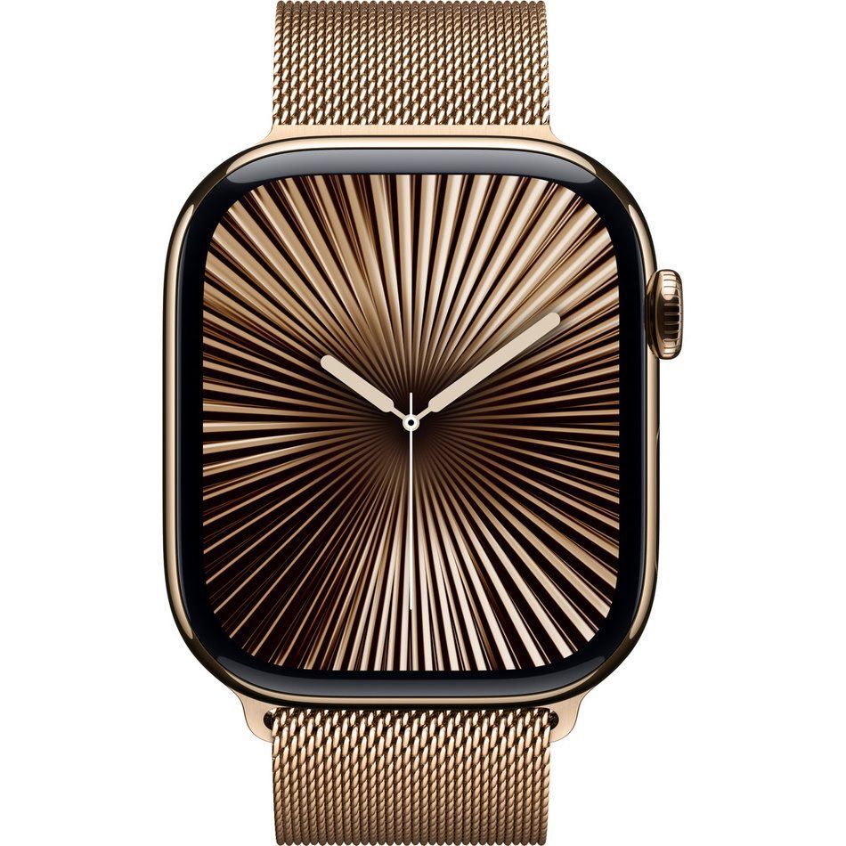 Б/У Apple Watch Series 10 GPS + Cellular 46mm Gold Titanium Case w. Gold Milanese Loop