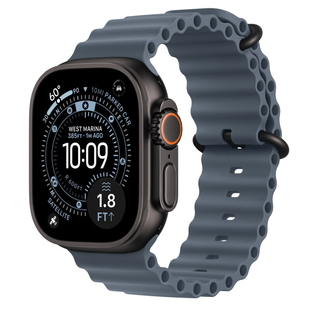 Apple Watch Ultra 3 GPS + Cellular 49mm Black Tit. Case w. Anchor Blue O. Band (MGCJ4)