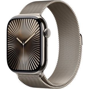 Б/У Apple Watch Series 10 GPS + Cellular 46mm Natural Titanium Case w. Natural Milanese Loop