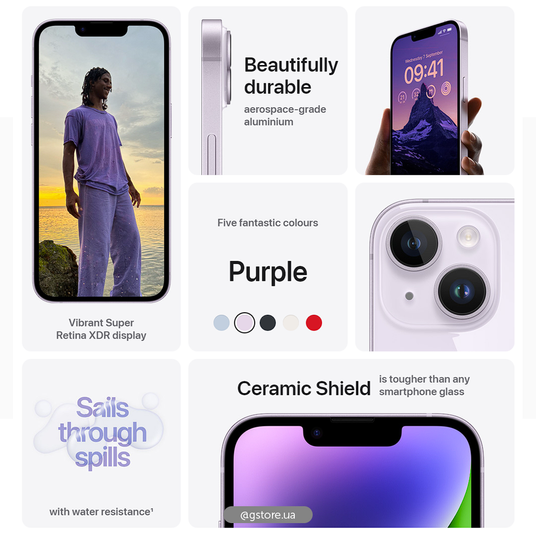 Купити Б/У Apple iPhone 14 128GB Purple за ціною | GSTORE.UA