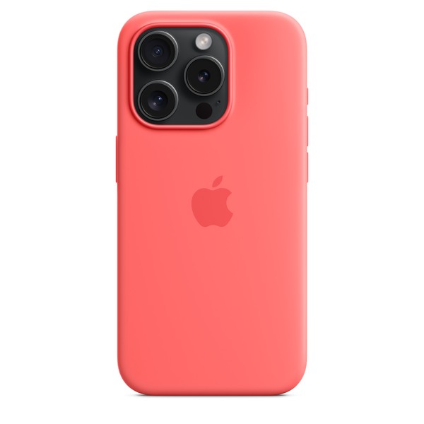 Чехол для iPhone 15 Pro Apple Silicone Case with MagSafe - Guava (MT1G3)