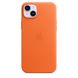 Чохол для iPhone 14 Plus Apple Leather Case with MagSafe - Orange (MPPF3) UA