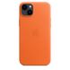 Чохол для iPhone 14 Plus Apple Leather Case with MagSafe - Orange (MPPF3) UA