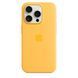 Чехол для iPhone 15 Pro Apple Silicone Case with MagSafe - Sunshine (MWNK3)