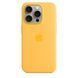 Чехол для iPhone 15 Pro Apple Silicone Case with MagSafe - Sunshine (MWNK3)